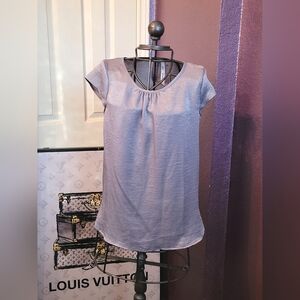NY Collection Silver Blouse